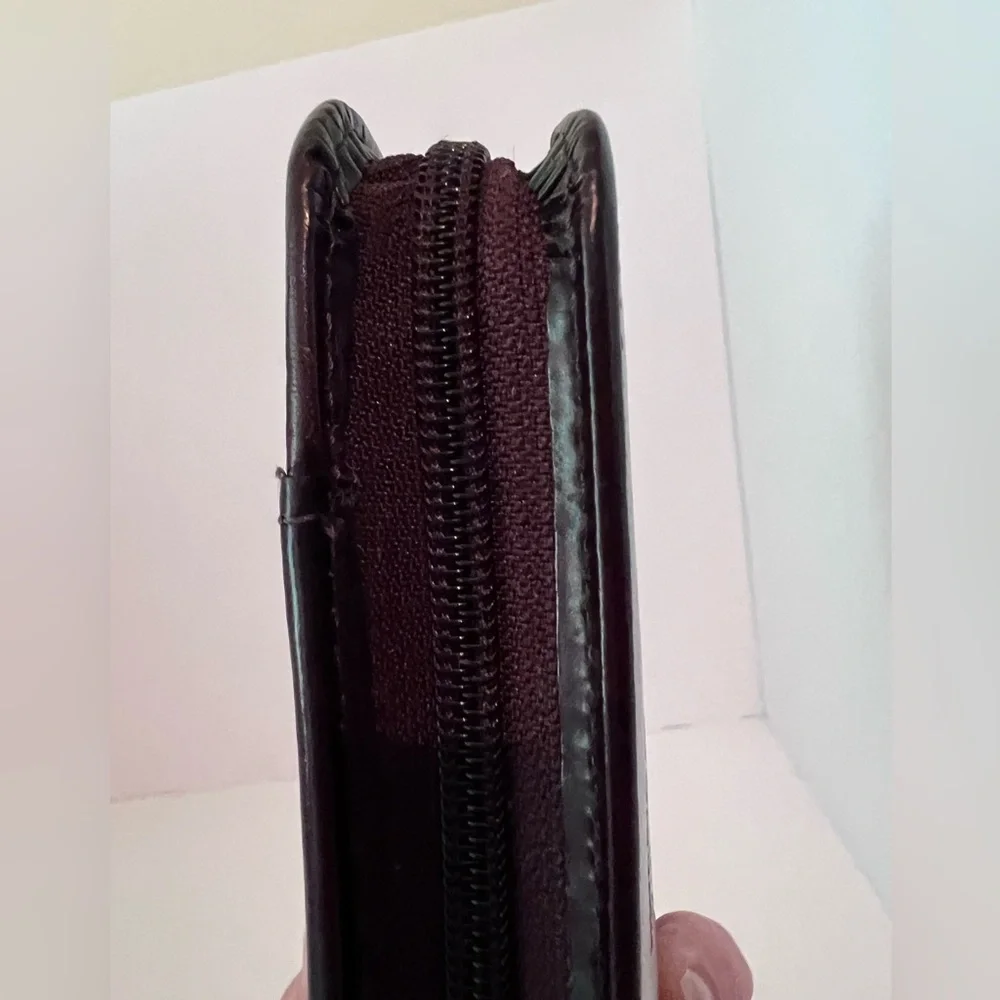 Mundex Portfolio Day Planner Wallet Cards Organizer Binder Top Grain Leather